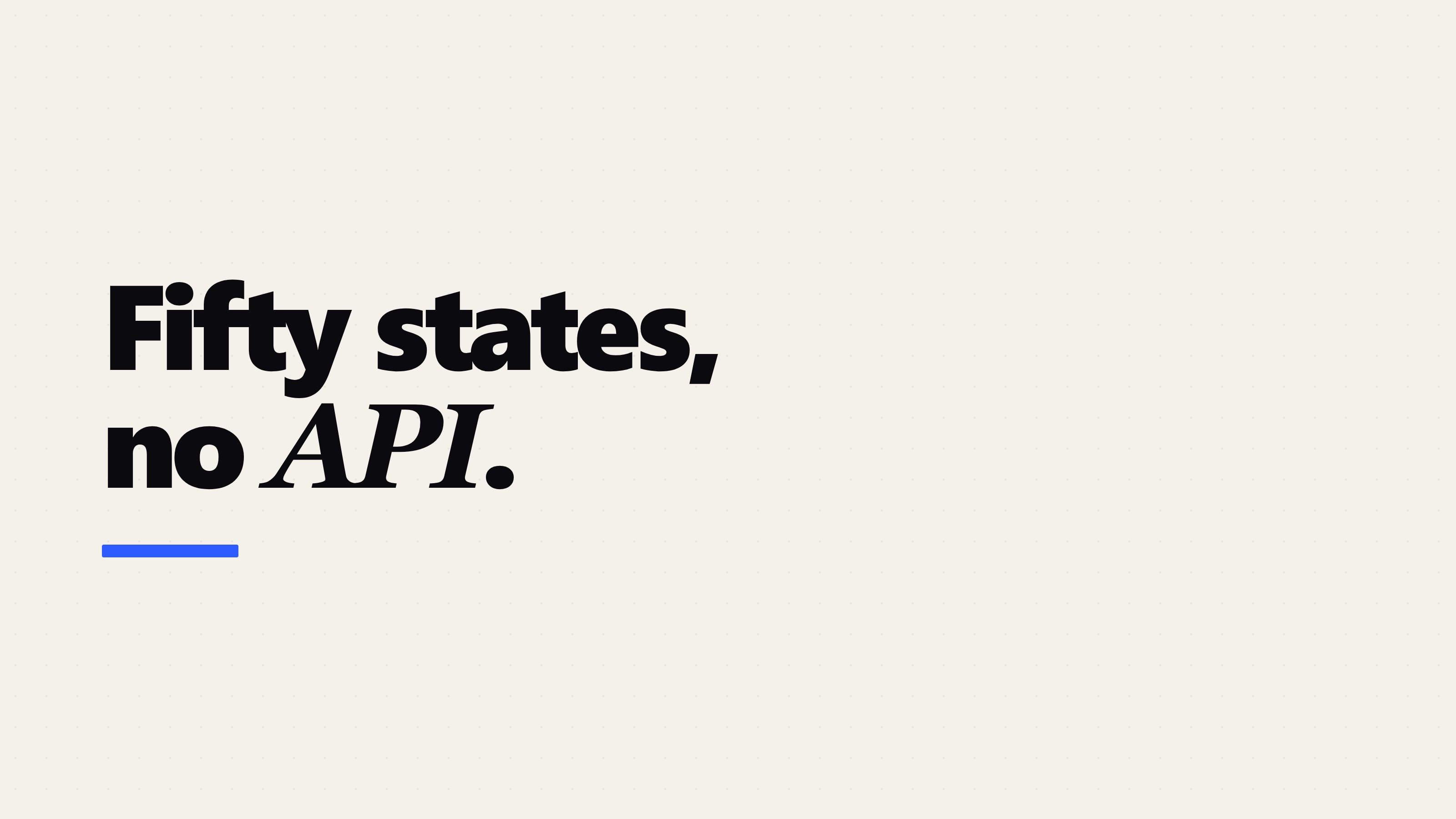 Business Entity Search by API: What Exists and What Does Not