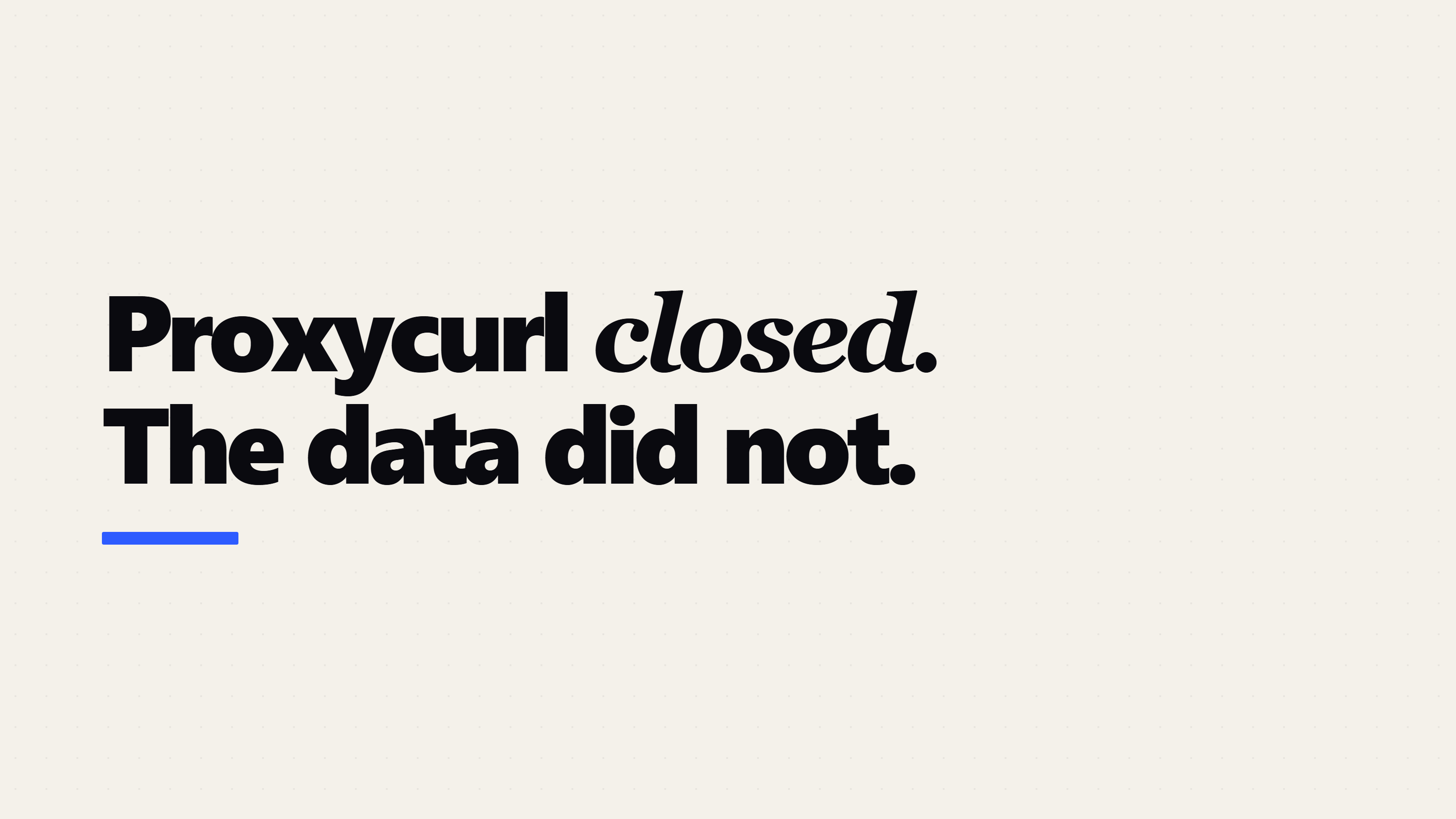 Proxycurl Shut Down: Where LinkedIn Data Goes Now